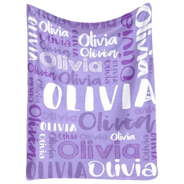 Personalised Blankets - Violet- Olivia1