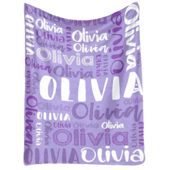Personalised Blankets - Violet- Olivia2
