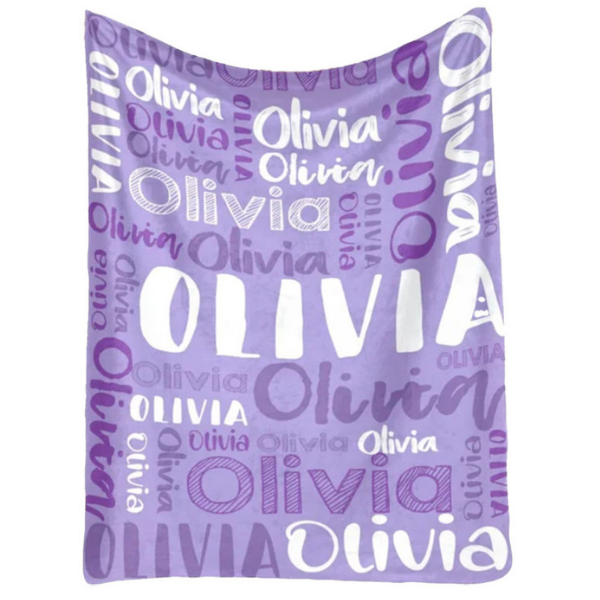Personalised Blankets - Violet- Olivia2