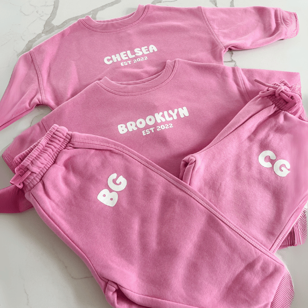 Personalised Tracksuits Pink | Quiverfull
