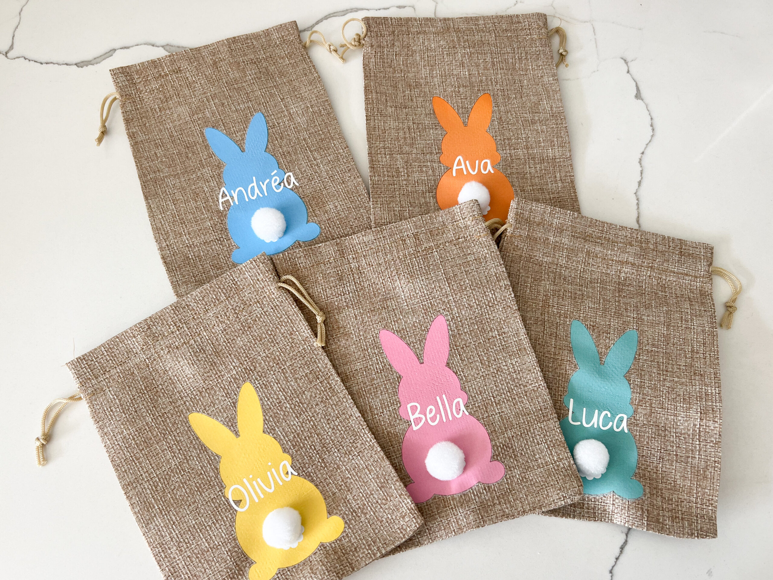 Mini Easter Burlap Bags